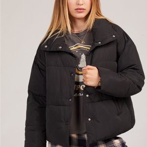 Free People - Black Weekender Puffer Jacket